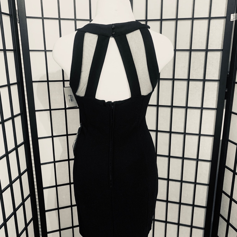 NWT Black Fitted Mini Dress Size 1 - Picture 2 of 8